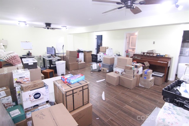 201 Mitchell St, Belmont, NC 28012 - storage room featuring ceiling fan