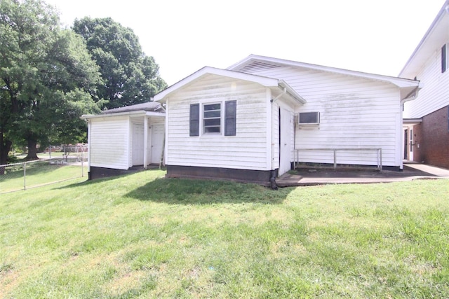 201 Mitchell St, Belmont, NC 28012 - rear view of property featuring a yard and fence