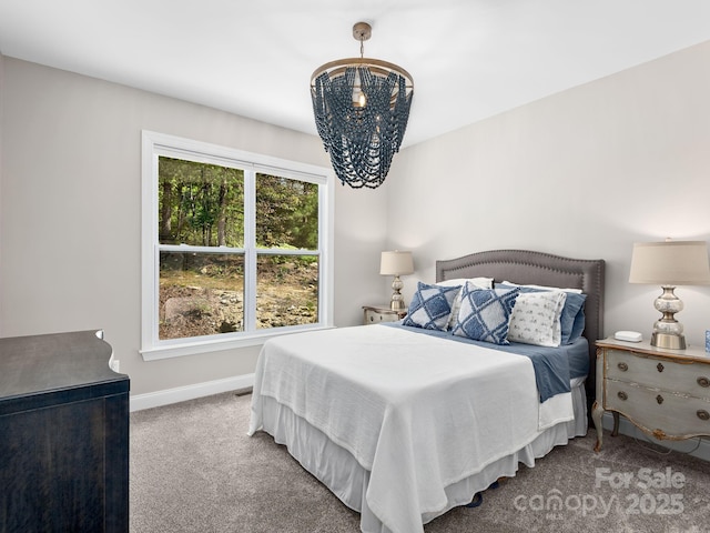 636 Crystal Heights Dr, Hendersonville, NC 28739 - carpeted bedroom featuring baseboards