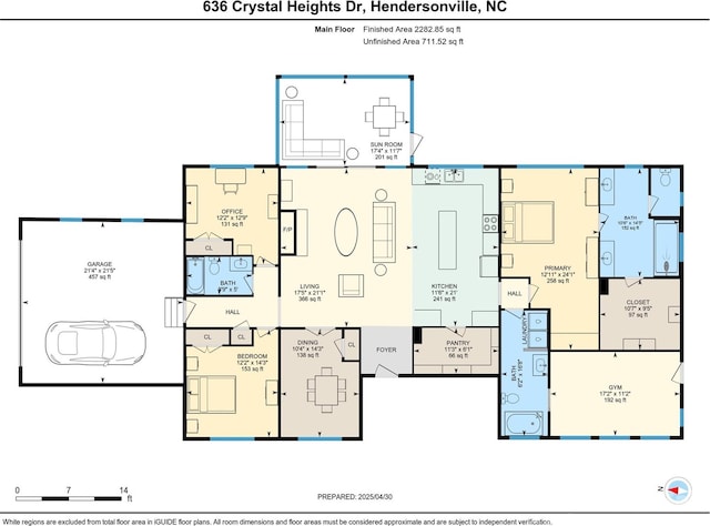 636 Crystal Heights Dr, Hendersonville, NC 28739 - room layout