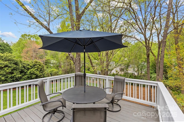 2418 Ainsdale Rd, Charlotte, NC 28226 - deck featuring outdoor dining space