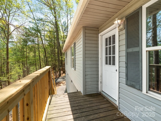 view of deck