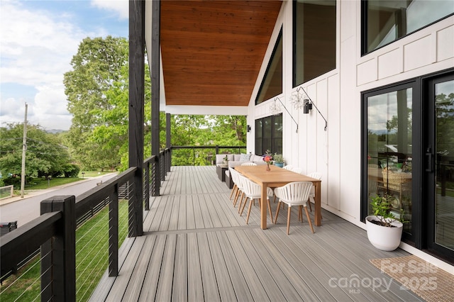 103 Pennsylvania Ave, Asheville, NC 28806 - deck featuring outdoor dining space