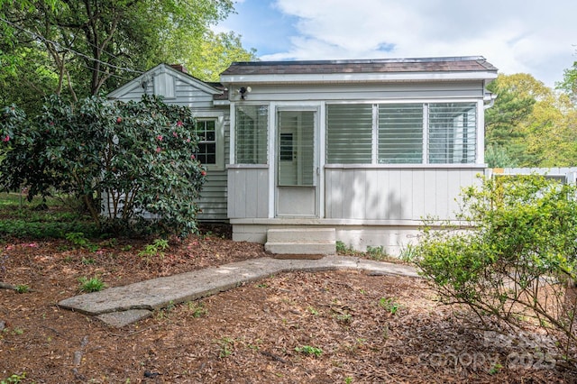 view of front of house with entry steps