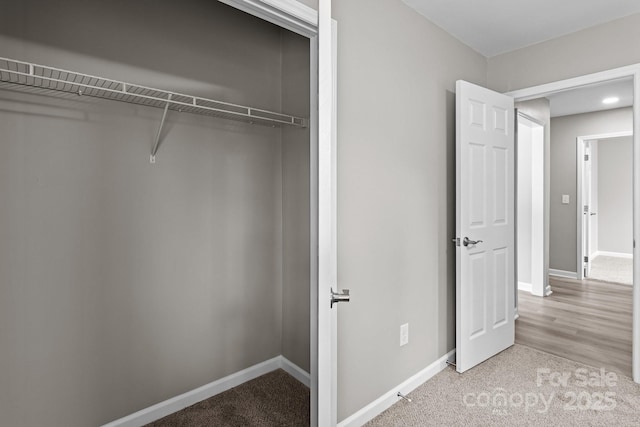 view of closet