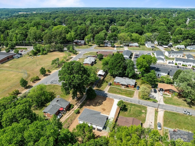 bird's eye view with a forest view