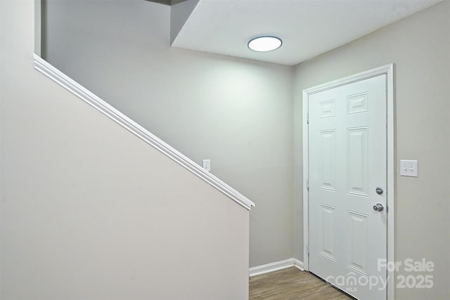 1931 Mereview Ct Unit 46, Charlotte, NC 28210 - foyer entrance with wood finished floors and baseboards