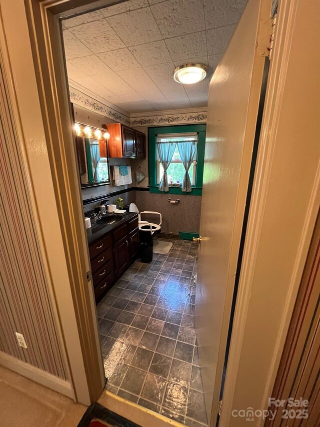 bathroom with vanity