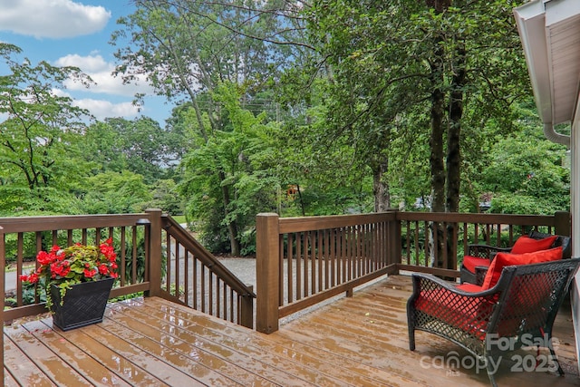 416 S Cherokee Ave, Black Mountain, NC 28711 - view of wooden deck