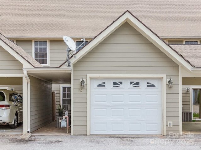 garage featuring cooling unit