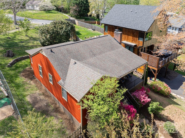 drone / aerial view