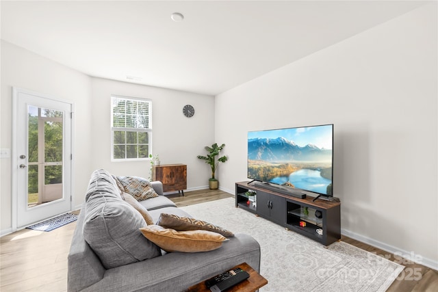 7004 Everly Commons Ln, Tega Cay, SC 29708 - living area featuring wood finished floors and baseboards