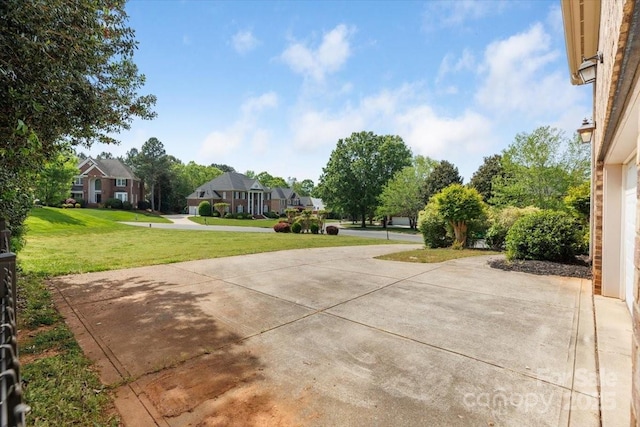 view of patio with a residential view