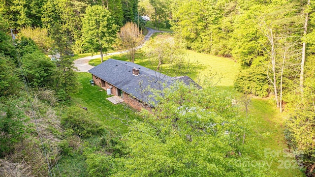 1300 Math Pl, Lenoir, NC 28645 - drone / aerial view featuring a forest view