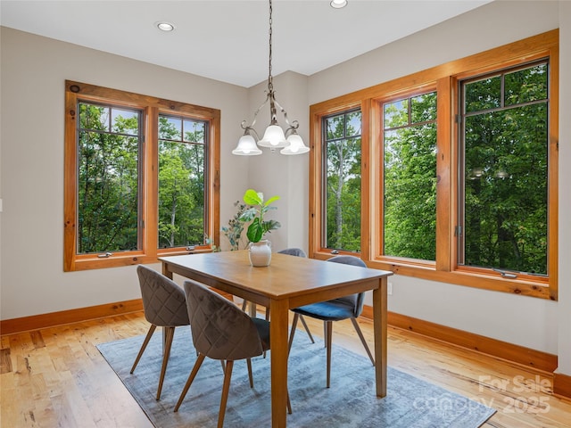 14 Sweet Gum Hl, Fletcher, NC 28732 - dining space featuring baseboards, light wood finished floors, and recessed lighting