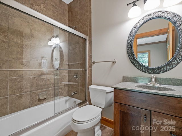 14 Sweet Gum Hl, Fletcher, NC 28732 - bathroom with toilet, enclosed tub / shower combo, and vanity