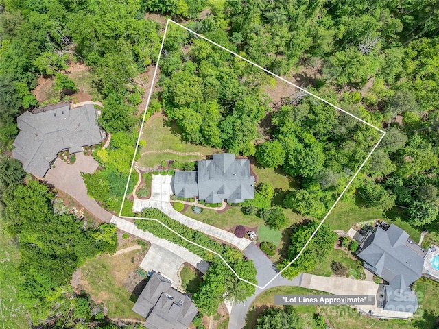 14 Sweet Gum Hl, Fletcher, NC 28732 - aerial view of property and surrounding area featuring property parcel outlined