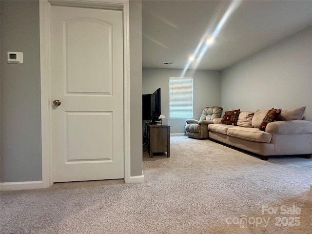 1070 Glenbriar Ct, Woodleaf, NC 27054 - living area featuring carpet flooring and baseboards