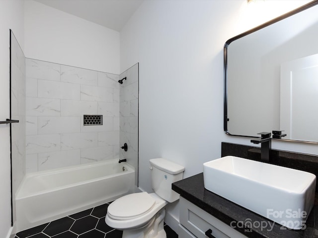 3007 W Blvd, Charlotte, NC 28208 - full bathroom with toilet, vanity, and shower / tub combination