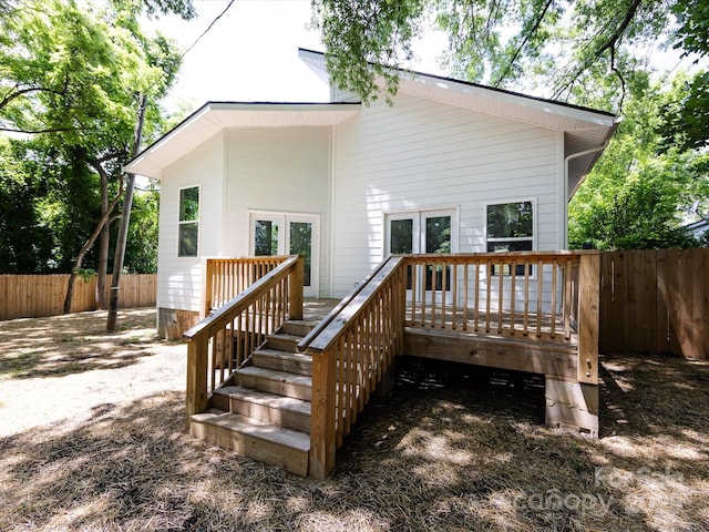 3007 W Blvd, Charlotte, NC 28208 - rear view of house featuring fence and a deck