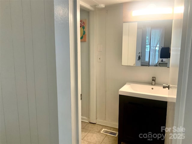 439 17th St, Cramerton, NC 28032 - bathroom featuring tile patterned flooring and vanity