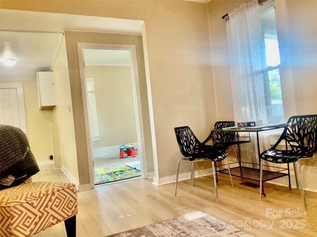 439 17th St, Cramerton, NC 28032 - sitting room featuring wood finished floors and baseboards