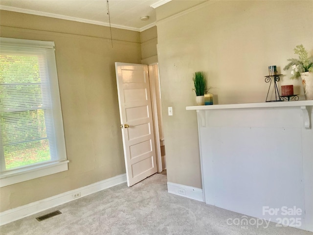 439 17th St, Cramerton, NC 28032 - carpeted spare room with crown molding and baseboards