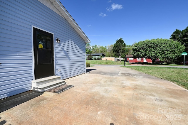 2263 Starbrooke Dr, Newton, NC 28658 - view of patio with concrete driveway and entry steps