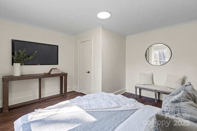 2609 Lowell Rd, Gastonia, NC 28054 - bedroom with wood finished floors, baseboards, and ornamental molding