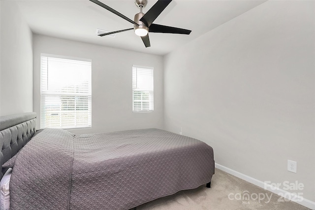 147 Morning Gap Pkwy, Fort Mill, SC 29715 - bedroom with a ceiling fan, baseboards, and light colored carpet