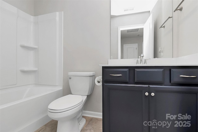 147 Morning Gap Pkwy, Fort Mill, SC 29715 - full bathroom featuring baseboards, toilet, vanity, and visible vents