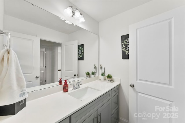 bathroom with vanity