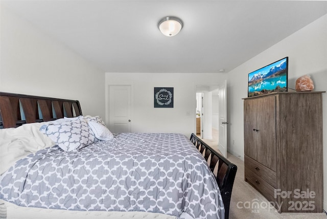bedroom featuring carpet