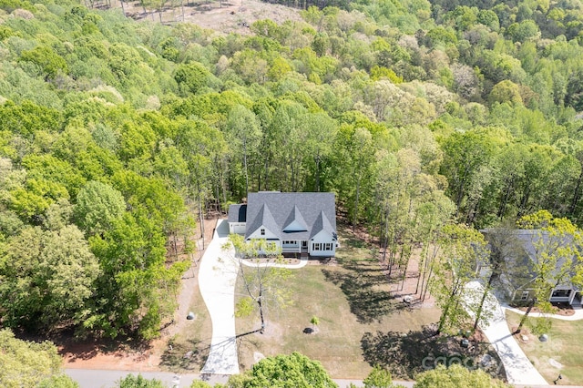 aerial view with a view of trees