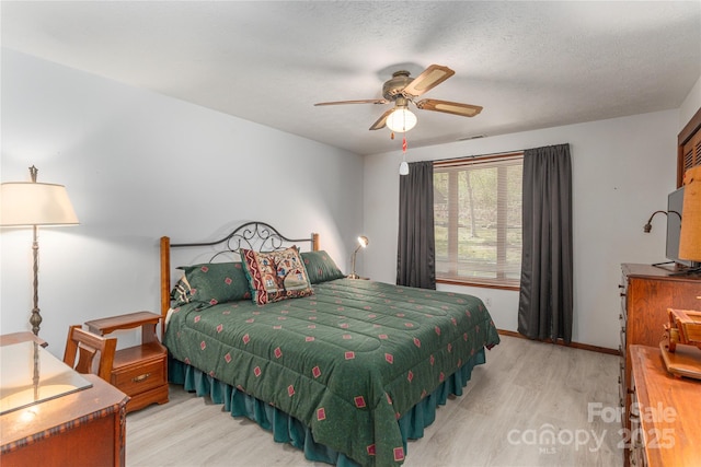 22 Waynewood Dr, Waynesville, NC 28786 - bedroom with ceiling fan, light wood finished floors, and baseboards
