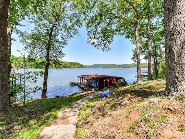 1278 Island Creek Dr, Troy, NC 27371 - dock area with a water view