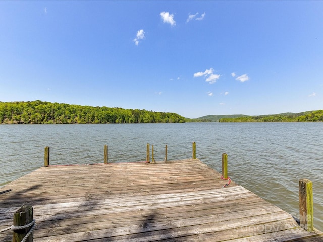 1278 Island Creek Dr, Troy, NC 27371 - dock area with a water view