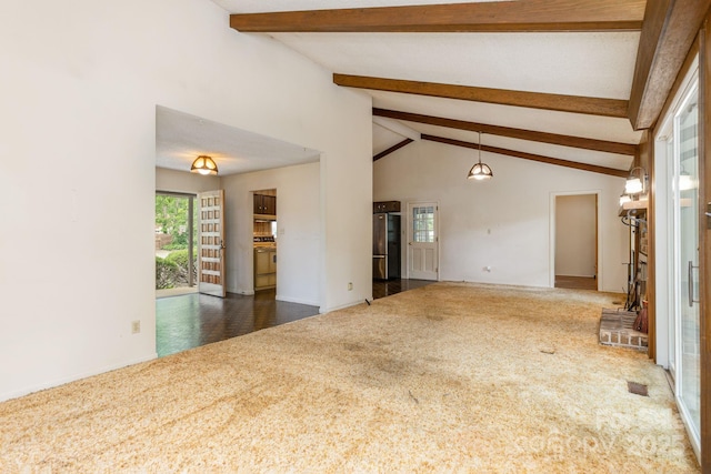 6 N Hudson Ln, Fletcher, NC 28732 - unfurnished living room with carpet floors