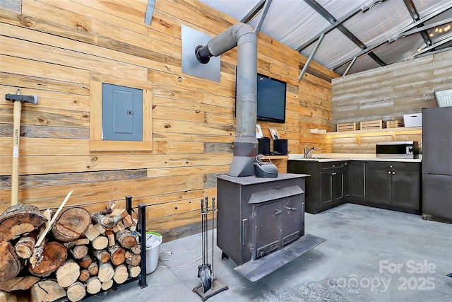 view of patio / terrace with a sink and area for grilling