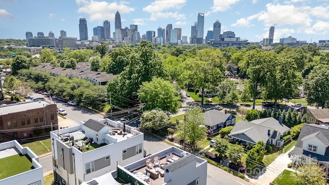 bird's eye view featuring a view of city
