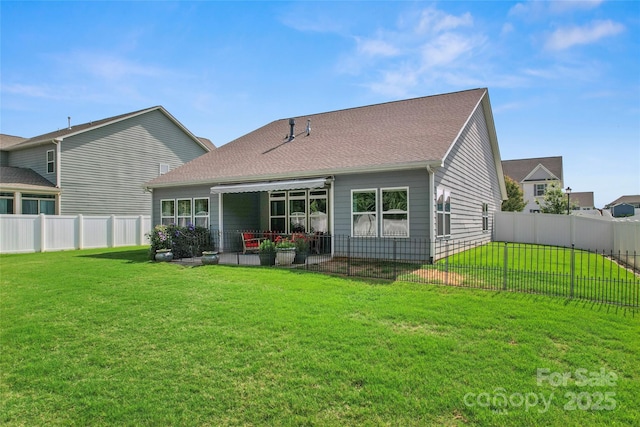 2124 Katie Alice Cir, Waxhaw, NC 28173 - rear view of house with a patio and a shingled roof