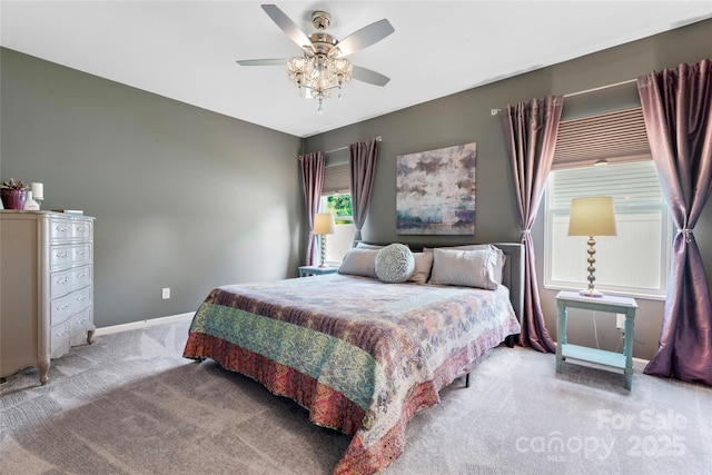 2124 Katie Alice Cir, Waxhaw, NC 28173 - bedroom featuring light colored carpet and ceiling fan