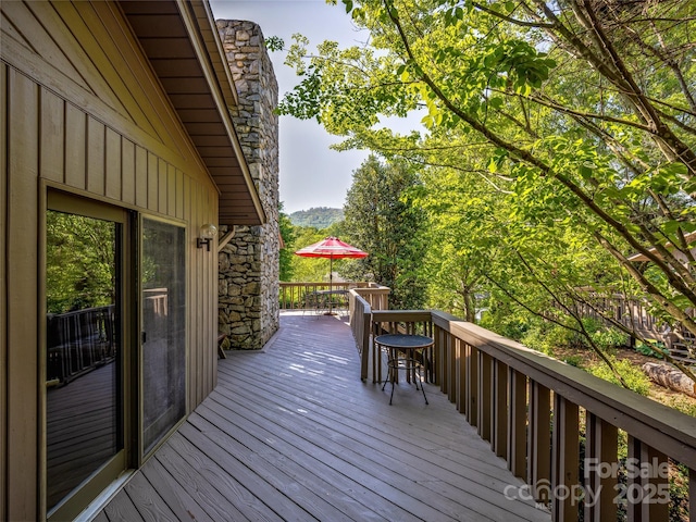 3 Governors Dr, Asheville, NC 28804 - view of wooden terrace
