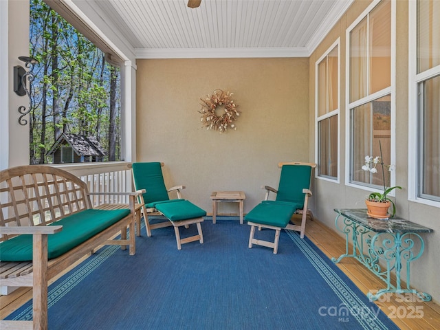 exterior space featuring covered porch