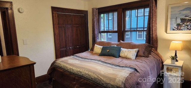 49 Euclid Blvd, Asheville, NC 28806 - bedroom featuring a closet and a textured wall