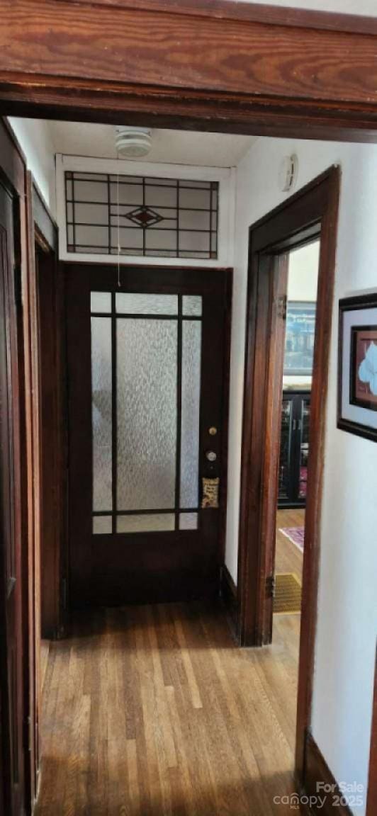 49 Euclid Blvd, Asheville, NC 28806 - entryway with wood finished floors and beam ceiling