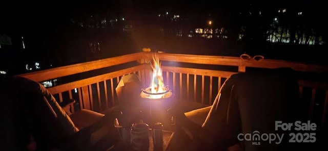 49 Euclid Blvd, Asheville, NC 28806 - view of deck at night
