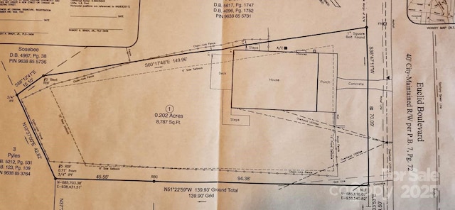 49 Euclid Blvd, Asheville, NC 28806 - survey map / technical document