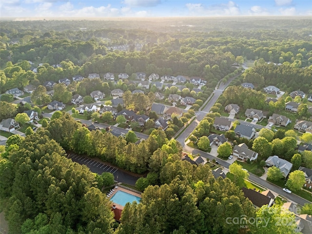 bird's eye view featuring a residential view