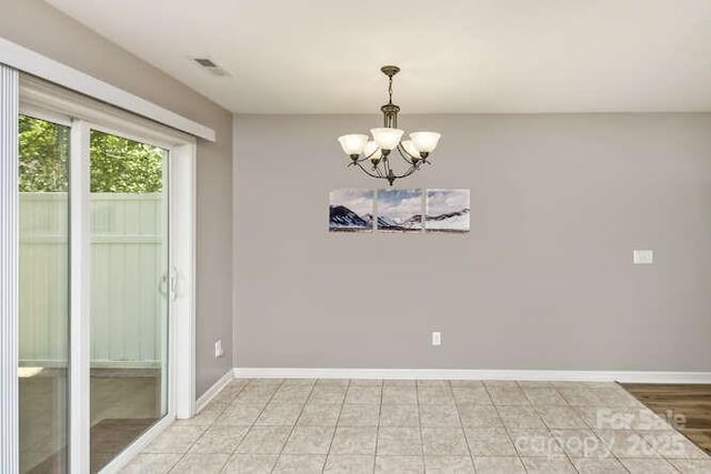 43 Sunny Meadows Blvd, Arden, NC 28704 - empty room with a chandelier and baseboards
